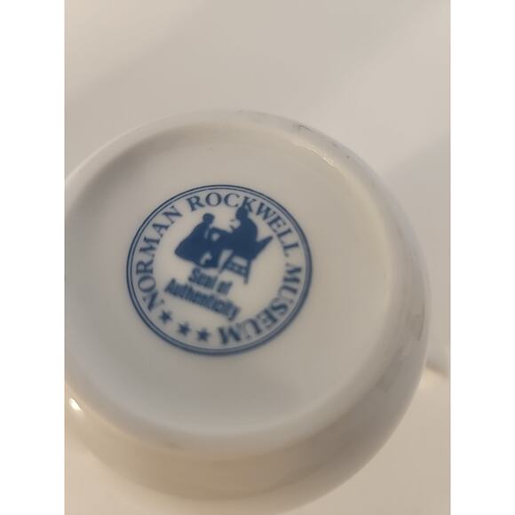 Vintage 1980's Norman Rockwell Museum Collector Coffee Mugs Tea Cup - Picture 3 of 8